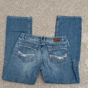 BKE Men's Straight Blue Jeans